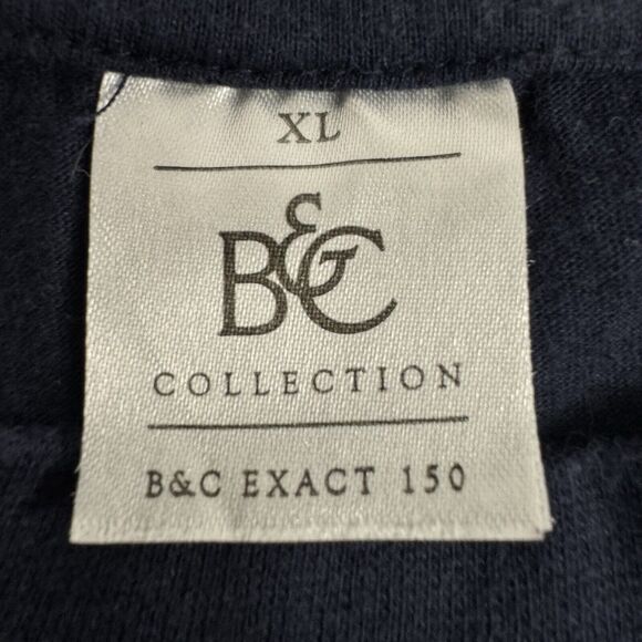Men's Vintage B&C 150 European Style T-Shirt Germany Emblem XL Navy - Picture 9 of 9
